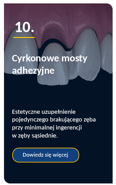Cyrkonowe mosty adhezyjne