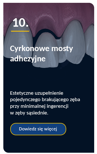 Cyrkonowe mosty adhezyjne